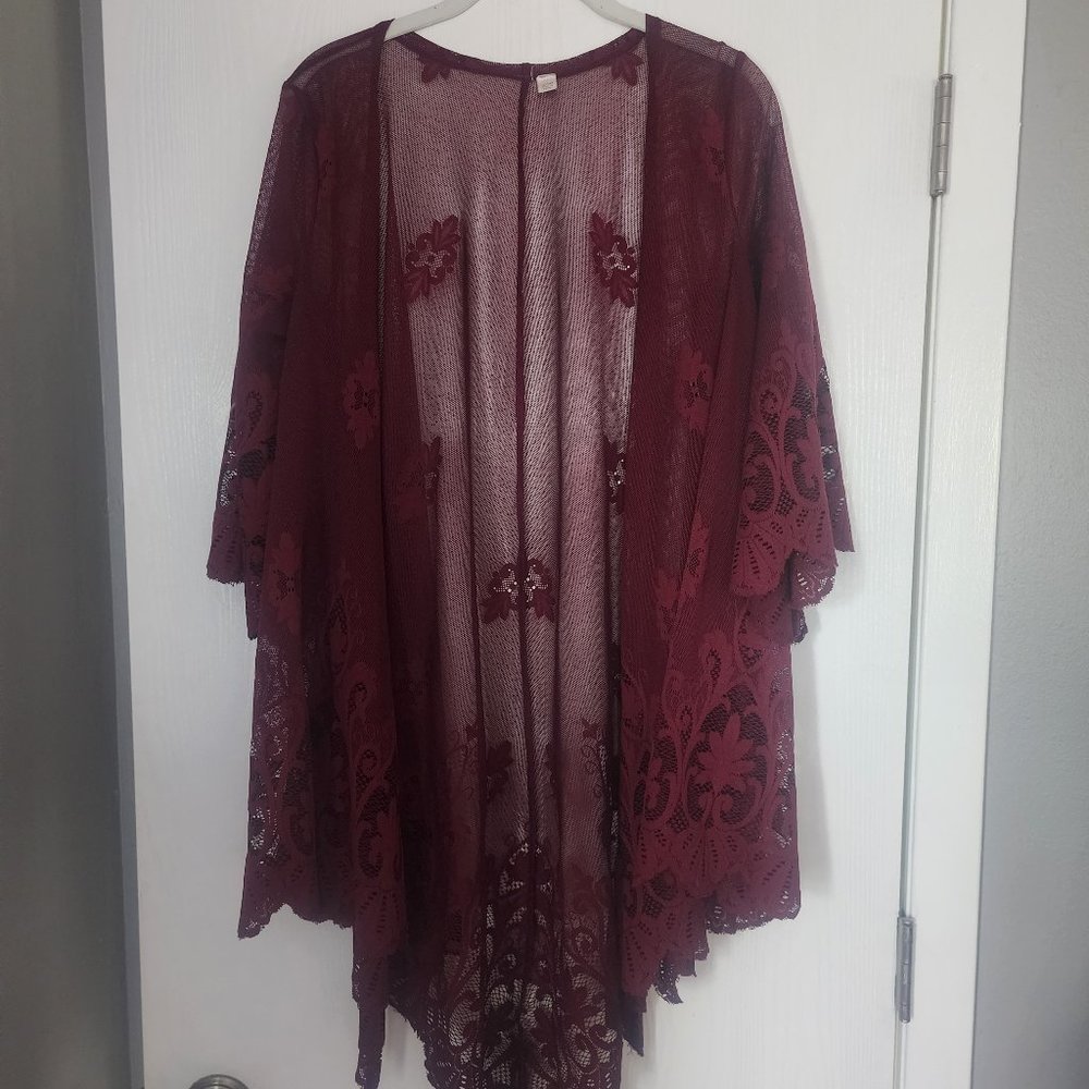 Floral Lace Kimono
